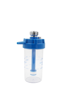 2 Psi Portable Oxygen Regulator Blue ABS Humidifier Bottle For Oxygen Cylinder