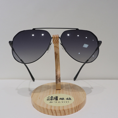 Anti Reflective Unisex Round Double Bridge Polarized 148mm Gradient Lens Sunglasses