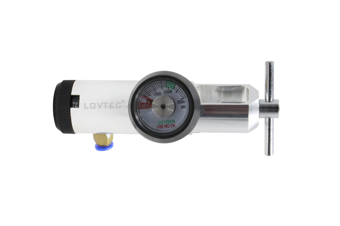 3000psi Portable Oxygen Regulator Adjustable Aluminum Medical Pin Index